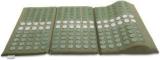 Core Asana Acupressure Mat Asparagus Green Massager Reflexology Mat For Sciatica, Back And Neck Pain Relief Massager