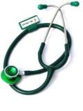 Dr. Head Excel Shine Aluminum Head Stethoscope For Students Medical And Doctors Green Acoustic Stethoscope