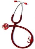 Dr. Head Excel Shine Aluminum Head Stethoscope For Students Medical And Doctors Red Acoustic Stethoscope