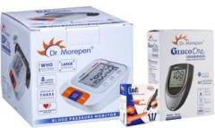 Dr. Morepen BP 15 Blood Pressure Monitor, Glucometer and infi lancets combo pack BP 15, Glucometer, lancets Bp Monitor