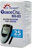 Dr Viksons GLUCO ONE BG 03 25 Glucometer Strips Dr. Morepen 25 Strips Glucometer