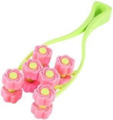 Elegantshopping Face Lifter Slimmer Relaxation Roller Massager Lovely Rose Shape Flower Roller Massager