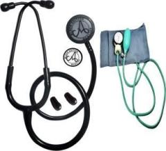 Ethigen Black Edition Acoustic Stethoscope For Doctor & Madical Students With Manual Bp. Acoustic Stethoscope