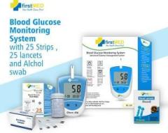 Firstmed BG 208 Glucometer With 25 Strip+25 Lancets And 10 Alcohol Swab Glucometer