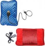 Gjshop Extra Soft Portable Electric Hot Water Bag Pack Of 2 Electric Velvet Fur And Heating Pad