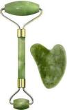 Gloance Jade Roller & Gua Sha Natural Himalayan Stone For Face Neck Healing Skin Wrinkle Natural Facial Massager