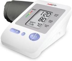 Healthgenie Upper Arm White Digital Blood Pressure Monitor BPM02 Fully Automatic | Irregular Heartbeat Detector Batteries Included 2 Year Warranty Bp