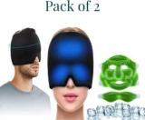 Hexa Hub Migraine Headache Relief Gel Cap + Alovera Face Mask Cool Face Mask Migrain Relief Cap Pack