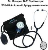 Hicks Pressure Guard Aneroid Sphygmomanometer With Dr. Morepen Stethoscope Bp Monitor