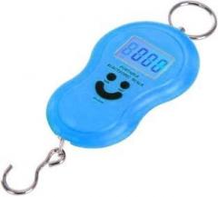 Manogyam BLACK SMILEY Portable Handheld40 Kg Electronic Led Travel Luggage Weighing Scale