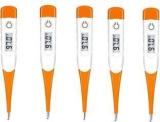 Mcp Flexible Tip Orange Waterproof Digital Thermometer Pack Of 5 Flexible Tip Waterproof Dual Scale Fahrenheit & Celsius Thermometer