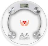 Mcp Healthcare Smart Electronic Floor Household 180kg Round Tempered Glass LED Digital Display Weighing Scale