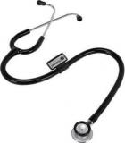 Msi Original Microtone Black Stethoscope With Grey And Burgundy Tube With Ear Piece And Diaphragm Acoustic Stethoscope