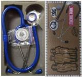 Msi Original Microtone Blue Stethoscope With Black And Green Tube With Ear Piece And Diaphragm Acoustic Stethoscope