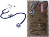 Msi Original Microtone Blue Stethoscope With Pink And Grey Tube With Ear Piece And Diaphragm Acoustic Stethoscope