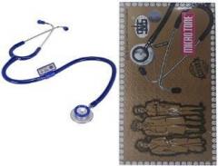 Msi Original Microtone Blue Stethoscope with Pink and Grey tube with Ear Piece and Diaphragm Acoustic Stethoscope