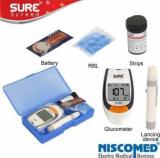 Niscomed Sure Screen For Simple & Accurate Blood Sugar Testing With 75 Strips Glucometer