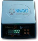 Nivayo Balancia 30kg Steel Plate Double Display High Quality Weight Machine For Kitchen/Shop With Power Adapter & 4V Re Chargeable Battery Weighing Scale Made in India Weighing Scale Weighing Scale Weighing Scale RT I 90, Weighing Scale Weighing Scale