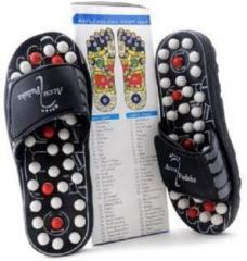 Np 107 ACCU PADUKA/SLIPPER SPRING SLIPPER ACUPRESSURE & MAGNETIC FULL BODY MASSAGE Foot Car Massager