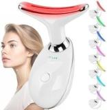 Ntz 7 Color Led Face Neck Massager Red Light Therapy For Face And Neck, Face And Neck Beauty Device, Multifunctional Facial Skin Care Tool At Home Massager