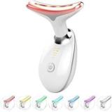 Ntz 7 Color Led Light Therapy For Face Vibration Massager Skin Beauty Device Neck Face Firming Wrinkle Removal Tool, Face Neck Lifting Machine, Massager