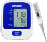 Omron 8712 Intelli Sense & Clinically Validated BP With MC 343F Flexi Thermometer Highly Accurate And Most Recommended BP By Doctors With Thermometer, Bp Monitor