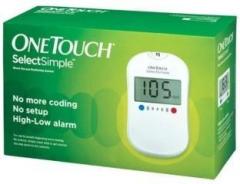 One Touch Select Simple Glucometer with 10 Test Strips Glucometer