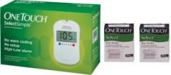 Onetouch Select Simple Glucometer with 20 Test Strips Glucometer