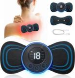 Primefair Full Body Massager Pain Relief Wireless Vibrating Massager 8 Mode 19 Strength EMS Massager Mini Massager Butterfly Massager For Shoulder Legs Massage Neck Massager