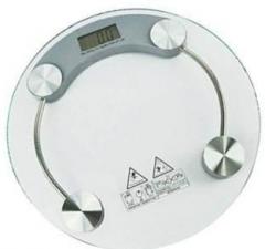 Rorian Personal Human Body Weight Machine Digital R2003A Transparent Round Glass Weighing Scale