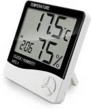 Sellerzone SZ 0047 Clock Digital White Clock High Accuracy LCD Digital Thermometer