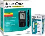 Shop & Shoppee Accu Chek Active Blood Sugar Glucose Check Machine With 10 Test Strips Glucometer