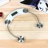 Technopedia Personal Health Human Body Digital Weight Machine 8mm Round Transparent Glass Weighing Scale Weighing Scale