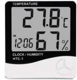 Thermocare Digital And Accurate Temperature Indicator Wall Mount Led Clock Time HTC 1 Room Thermometer