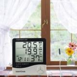 Thermomate Digital Hygrometer Thermometer Humidity Meter With Clock LCD Display Wall Mount RT20 Thermometer