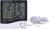 Thermomate Digital Room Thermometer Humidity Meter With Clock LCD Display Wall Mount RT20 Thermometer