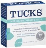 Tucks Hemorrhoidal Pads With Witch Hazel 40 Count Cooling Pads Pack