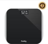 Vandelay Digital Electronic Weighing Scale, Personal Bathroom Body Weight Machine For Home With Thick Tempered Glass Weighing Scale