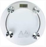 Wds Personal Health Bathroom 8MM Round Transparent Glass Step On Activation Digital Weight Machiine Weighing Scale Weighing Scale Weighing Scale