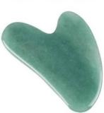 Wuxxa PURE JADE GUASHA Gua Sha Stone | Face Massage Tool Original | Green Jade | Scraping | Heart Shaped | For Body Skin Beauty Facial | Face Slimming | Board Massager GuaSha Massager