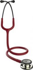 3m Littmann 5864 Classic III Champagne Finish Chest Piece Stethoscope, Burgundy Tube Stethoscope