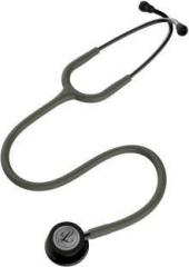 3m Littmann Stethoscope Classic III: Smoke Finish chest piece with Dark Olive tubing 5812 Acoustic Stethoscope