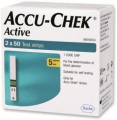 Accu Check Active Test Strips 100 Glucometer