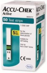 ACCU CHECK Active Test Strips 50 Glucometer