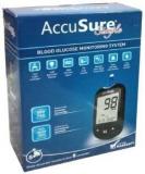 Accusure Simple Kit OF Glucometer Black Blood Glucose Monitoring System Glucometer