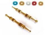 Acupressure Sujok Acupressure Probe Compact Brass Metal Diagnostic Jimmys Set of 2 + Sujok Rings Set of 5 Compact Jimmy Massager