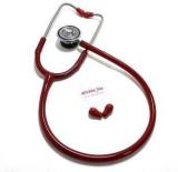 Aki Stethoscope For Doctors And Medical Students Red Tube Evolife Cardiofonic Stethoscope