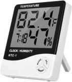 Aptechdeals HTC 1 Digital Hygrometer Thermometer Humidity Meter With Clock LCD Display HTC 1 Thermometer