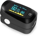 Auxa Black Pulse Oximeter, German Technology Finger Pulse Oximeter With OLED Display, Pulse Oximeter Fingertip, Blood Oxygen Saturation Monitor Finger, Heart Rate Monitor For Adult Child Pulse Oximeter Made In Germany. 1pc Pulse Oximeter