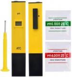 Balrama PH Meter With Care Box 0.0 14.0 High Accuracy Digital Ph Meter With ATC Hydroponic Water Quality Testing Equipment Portable Pocket Handheld Pen Type PH Meter To Measure Liquid, Purity, Acidity, Alkalinity Thermometer